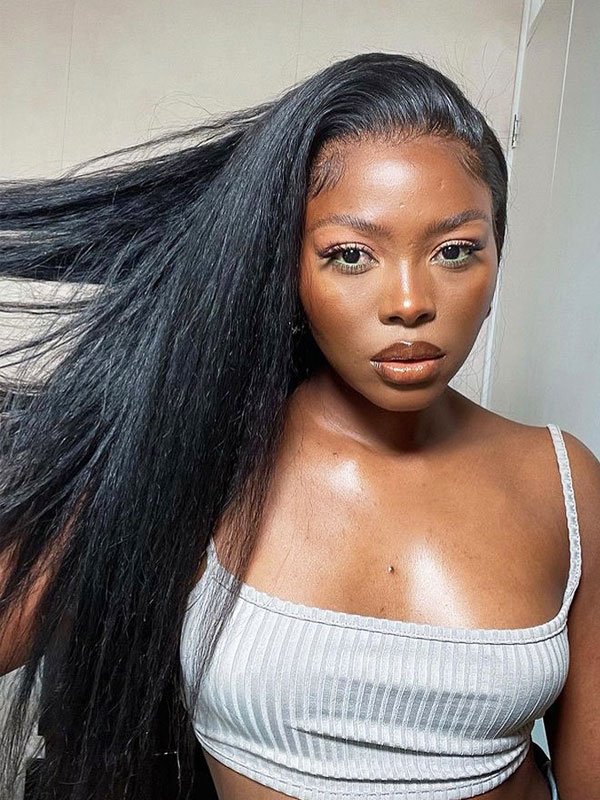 Peluca recta rizada del cabello humano de las pelucas frontales del cordón de Glueless 13x4 para las mujeres