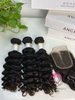Pecio de fábrica al por mayor Bundle de cabello de olas de agua
