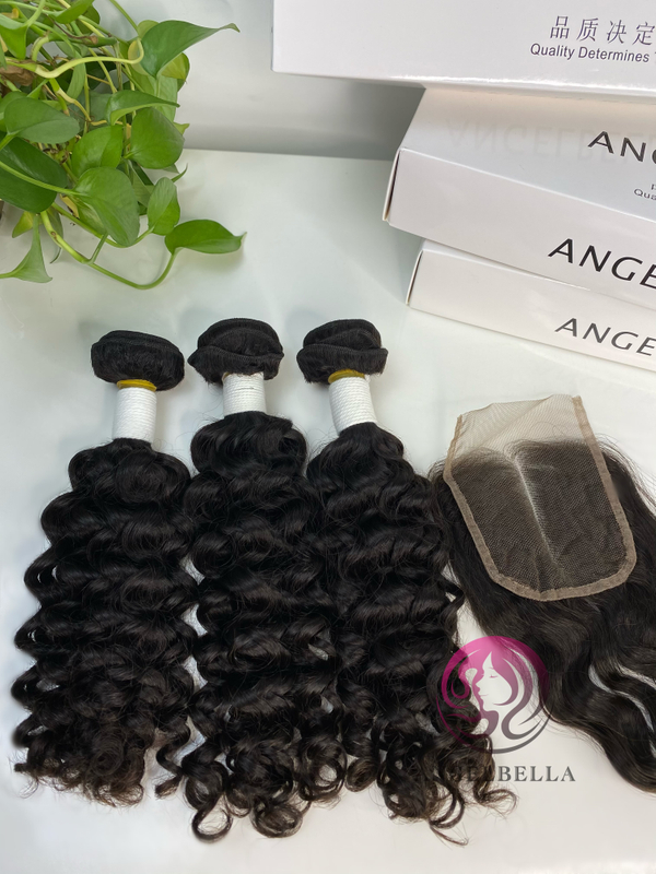 Pecio de fábrica al por mayor Bundle de cabello de olas de agua