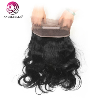 Peluca de encaje completo 360 Cabello humano Cabello frontal de encaje pre desplumado