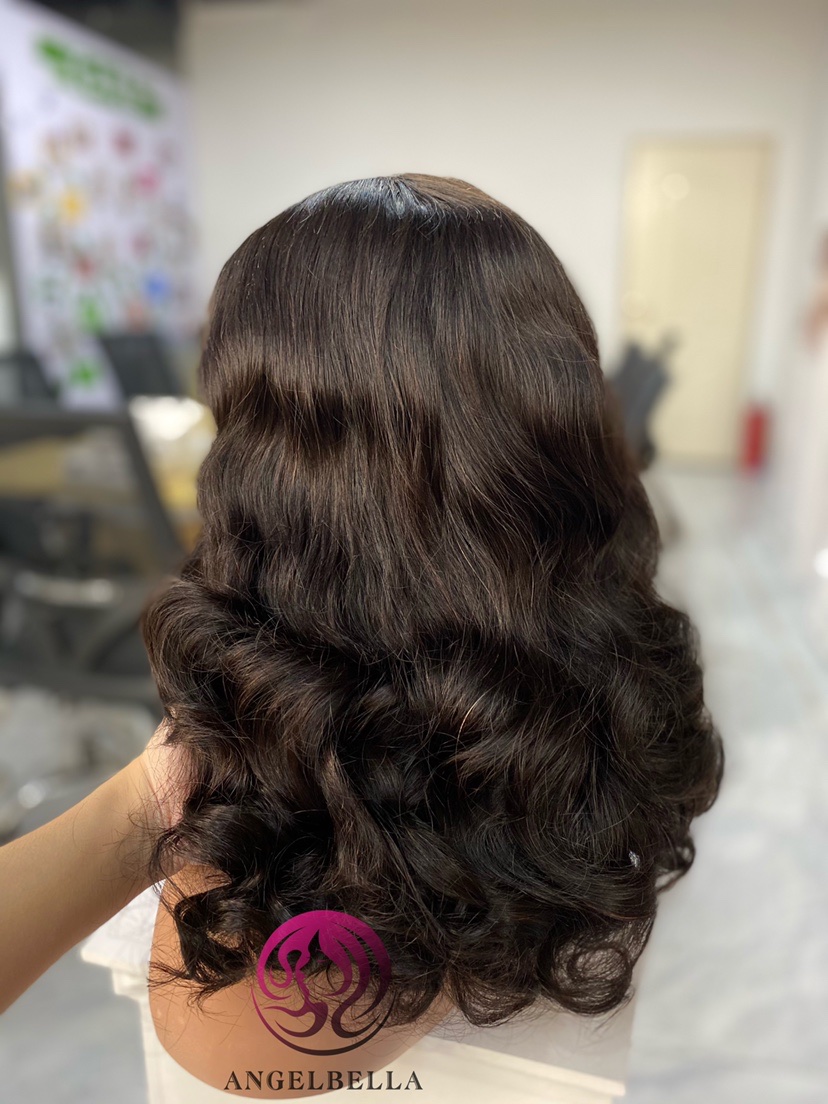 Peluca de cabello humano súper doble dibujada Magic Curls animosa