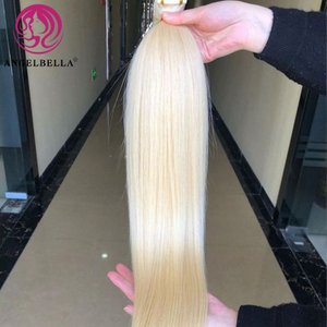 Angelbella Glory Virgin Hair 613 Bondles de cabello humano brasileño en bruto paquetes rubios rectos