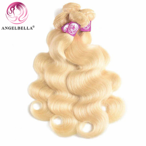 Angelbella Queen Doner Cabello virgen de buena calidad 10a 613 Bodos rubios Camboya Cabodiano Extensiones de cabello humano Bundles