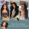 Angelbella DD Diamond Hair HD 13x4 Wave Deep Wave Human Hair Lace Wig for Women
