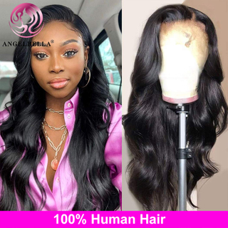 Angelbella Glory Virgin Hair Brazilian Body Wave 13x4 HD Peluces delanteros para mujeres negras Cabello humano