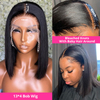 Al por mayor 13x4 Natural Black Vietnam Cabello humano Peluca delantero de encaje delantero Rectivo Bob Bobas Frontal para mujeres negras