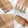 100% crudo Virgin Human Human I-Tip Extensiones Cutícula Alineada Buzo Recto I-Tip Cabello Al por mayor