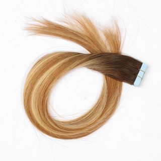 Angelbella Wholesales Tape in Hair Extensions 100% Raw Virgin Cutícula Cabello alineado con escamas Correa recta de hueso en el cabello
