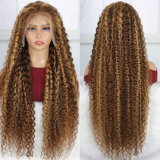 180% Densidad Piano ola de agua Pelucas para cabello humano