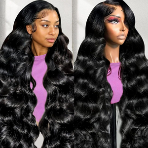 Angelbella al por mayor 30 pulgadas 13x4 peluca delantera oleada de cuerpo cabello humano indio pelucas frontales de encaje sin glúer para mujeres negras