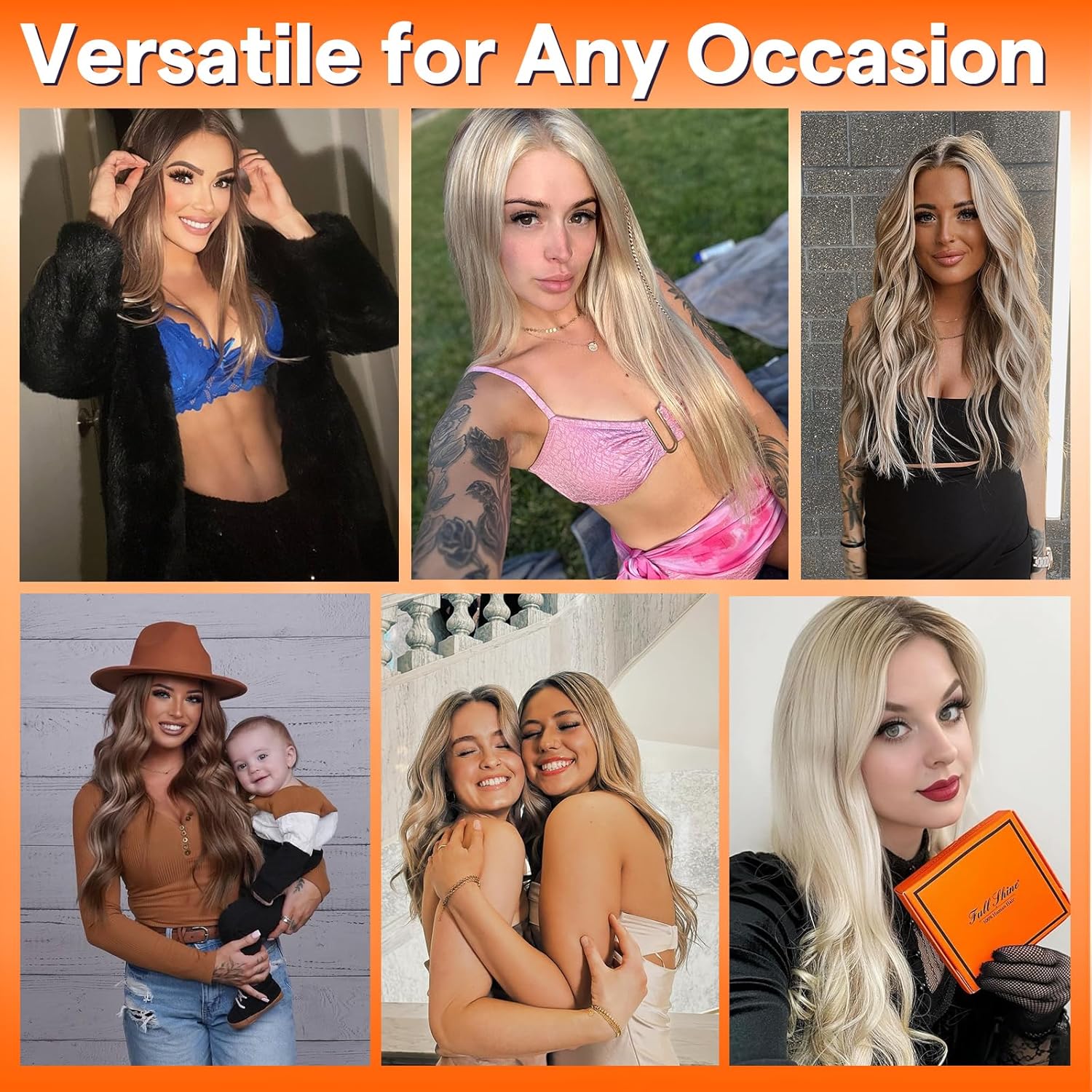 Extensiones de cabello de trama Genius de Full Shine, extensiones de cabello humano de trama atada a mano, extensiones de cabello humano de 12-30 pulgadas, 100G, cabello Remy rubio, cabello suave y sedoso, extensiones para coser para mujeres