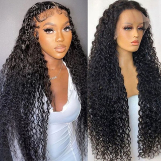Angelbella alta calidad de 30 pulgadas cabello humano peluca frontal 13x6 ola de agua hd hd pelucas frontales para mujeres negras