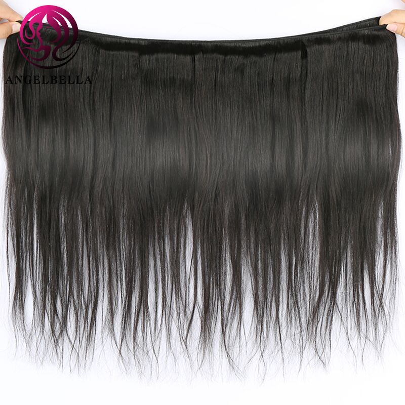 Al por mayor a granel 32 34 36 pulgadas los mejores paquetes de cabello humano largo y recto para la venta 