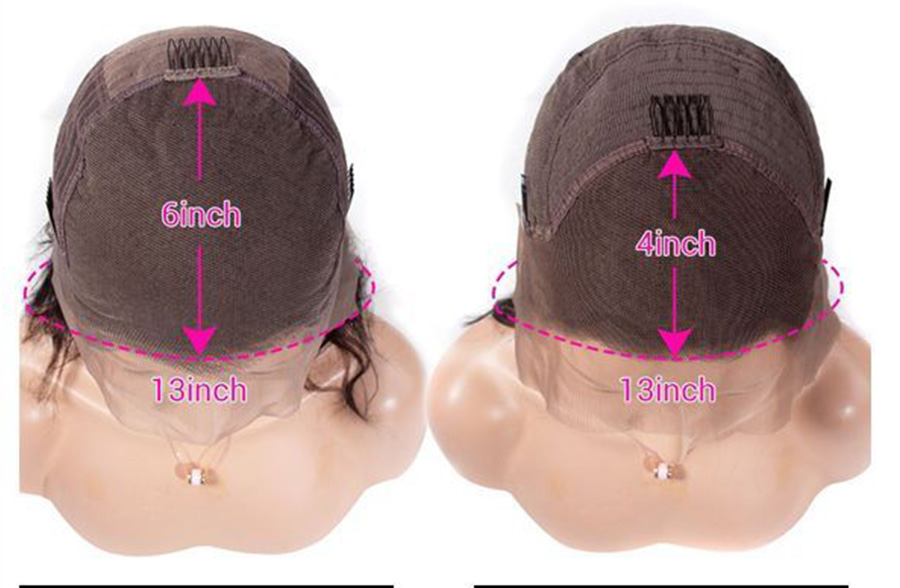 ¿Cuál es la diferencia entre la peluca delantera de encaje 13x6 y 13x4?