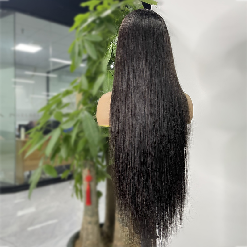 Peluca recta de hueso brasileño tejido de 30 pulgadas sin procesar 100% cabello virgen 10A