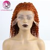 Jerry Curly Human Hair Wigs Curly Ginger Orange