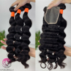 Remy Hair Bundle Bundles de cabello al por mayor Bundles de ondas oceánicas