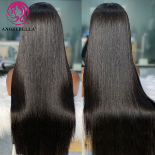 Angelbella Queen Doner Cabello virgen 13x4 Cutícula cruda Transparente Cabello humano HD PELIZACIÓN CONDURA PARA MUJER NEGRAS 