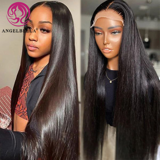 Angelbella Queen Doner Cabello virgen 13x4 Natural al por mayor HD Lace frontal Virgen India Cabello