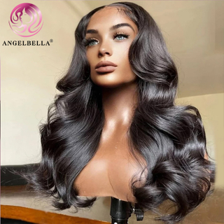 Angelbella Queen Doner Virgin Hair HD Lace Frontal 13x4 Oava corporal Peluca humana