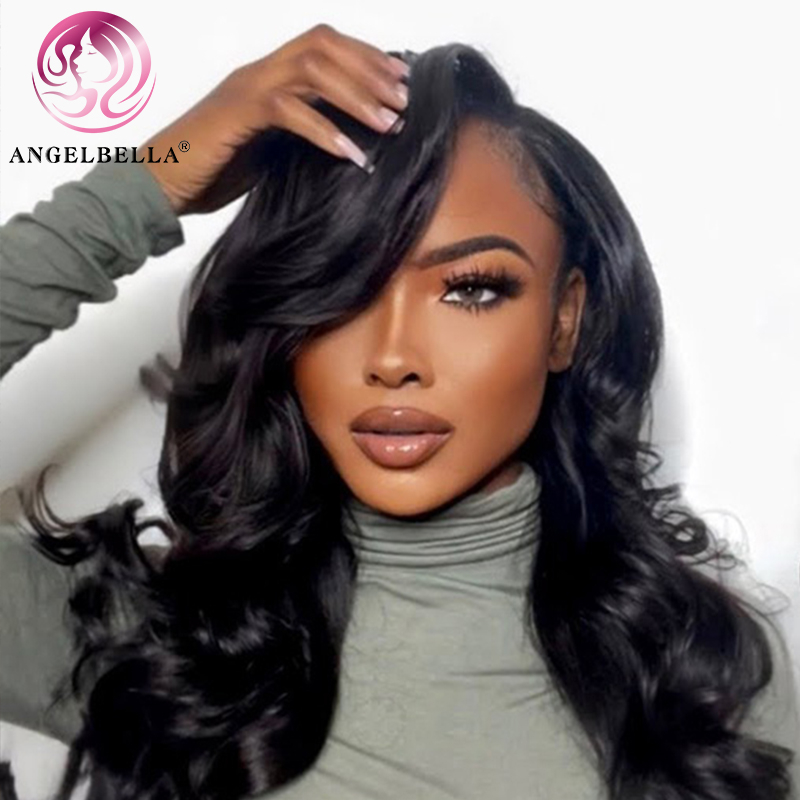 Angelbella Queen Doner Virgin Hair 13x6 HD CABLO frontal Cabello humano ola de cabello perfecto