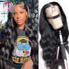 Angelbella Glory Virgin Hair 13x4 Body Wave HD Pelucas delanteras Cabello humano Pelucas frontales de encaje recto de 30 pulgadas para mujer negra 