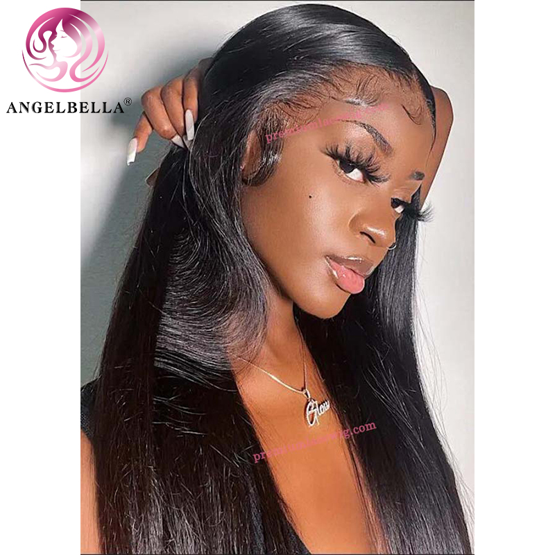 Angelbella dd diamante cabello al por mayor de encaje de 13x4 hd pelucas de cabello humano