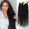 Al por mayor 40 pulgadas Brasileño ola rizada de rizado Natural Vendedores de extensiones de tejido negro Virgin Human Bundles for Women