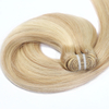 Cutícula de trama atada al por mayor al por mayor de la virgen cruda Cabello de trama atada Cutícula alineada de hueso recto de calidad teñida estilo natural teñido