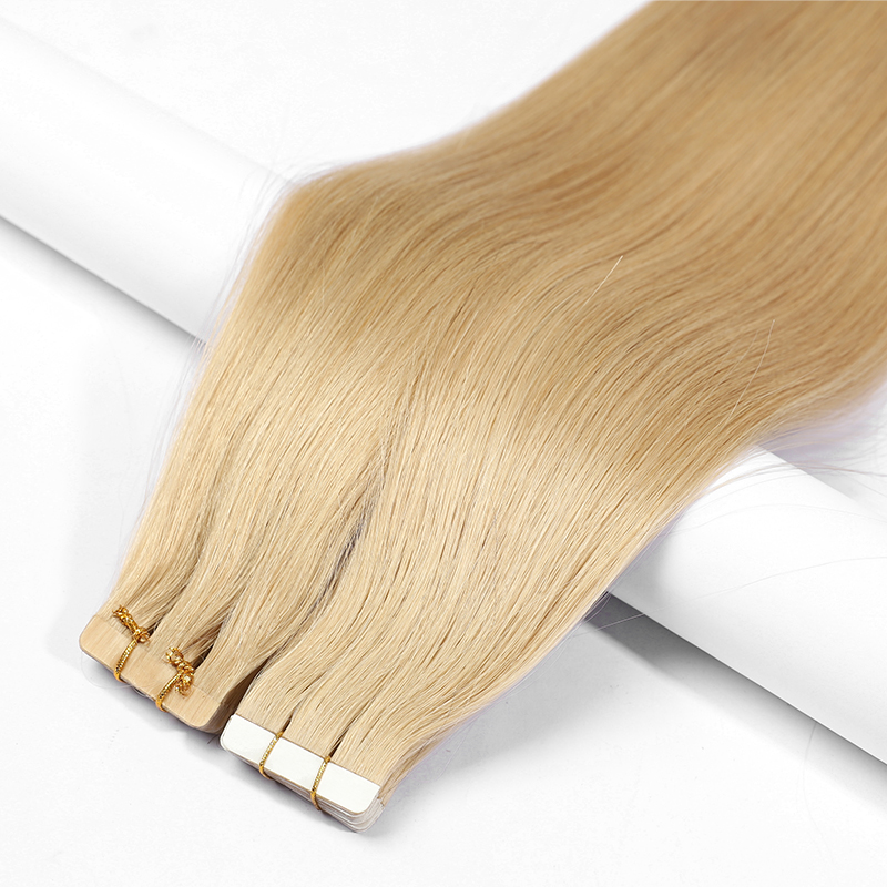Cinta en extensiones de cabello cabello humano rubio