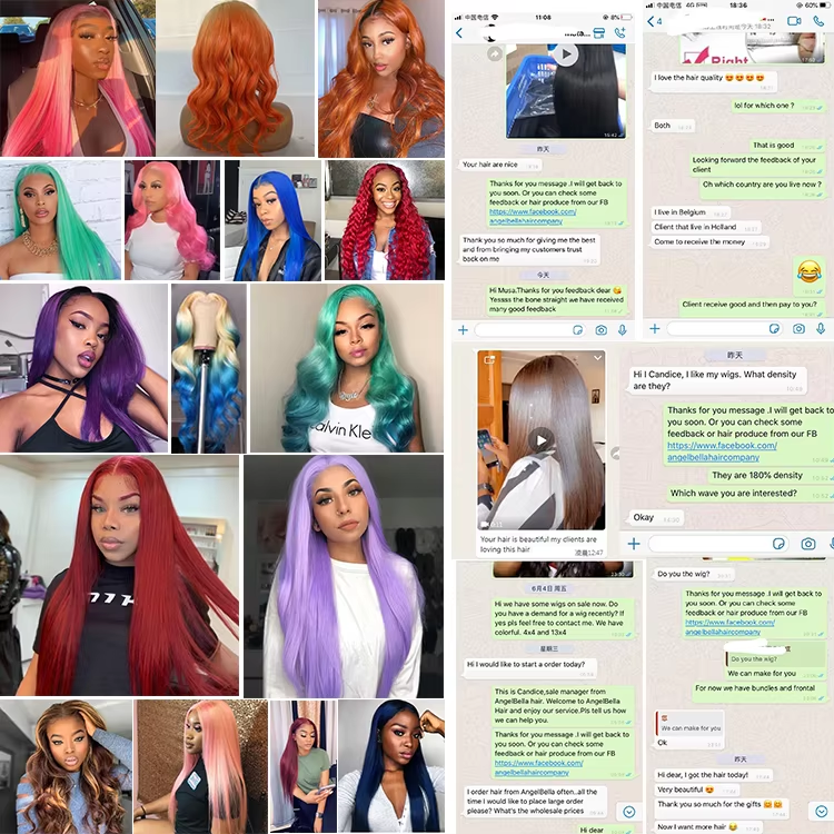 Angelbella DD Diamond Hair-mechones de cabello humano postizo brasileño Remy, venta al por mayor, onda corporal