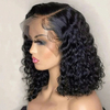Angelbella 180% Densidad 13x4 Camino delantero de encaje suizo transparente Cabello humano brasile