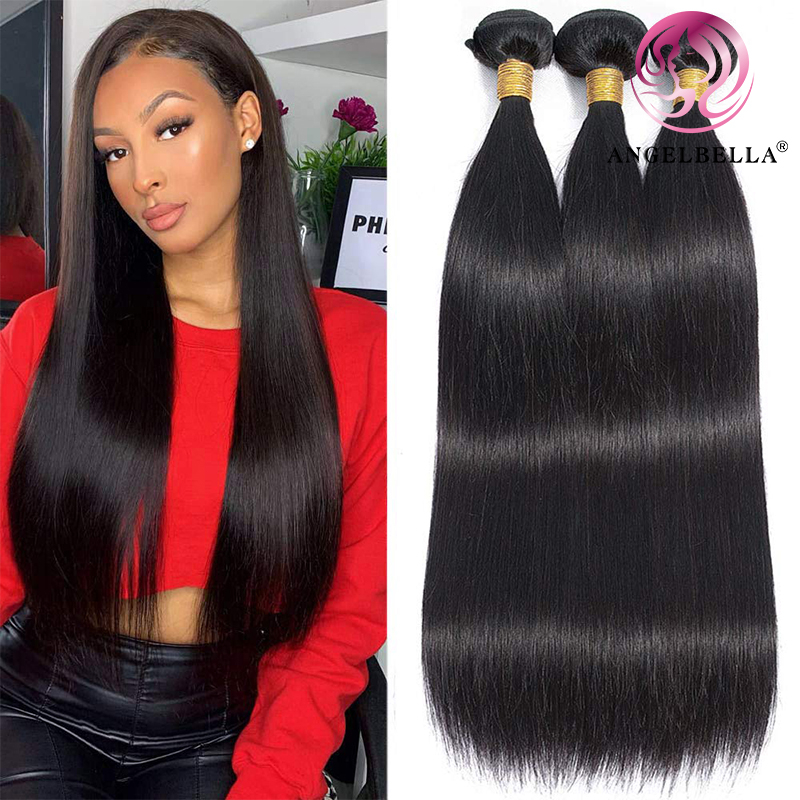 Angelbella DD Diamond Hair China al por mayor 1B# Rago Raw 100 ％ Remy Virgin Human Hair Bundles