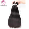 Angelbella Queen Doner Cabello virgen Color natural brasileño 100% sin procesar Bundles de cabello humano crudo liso 