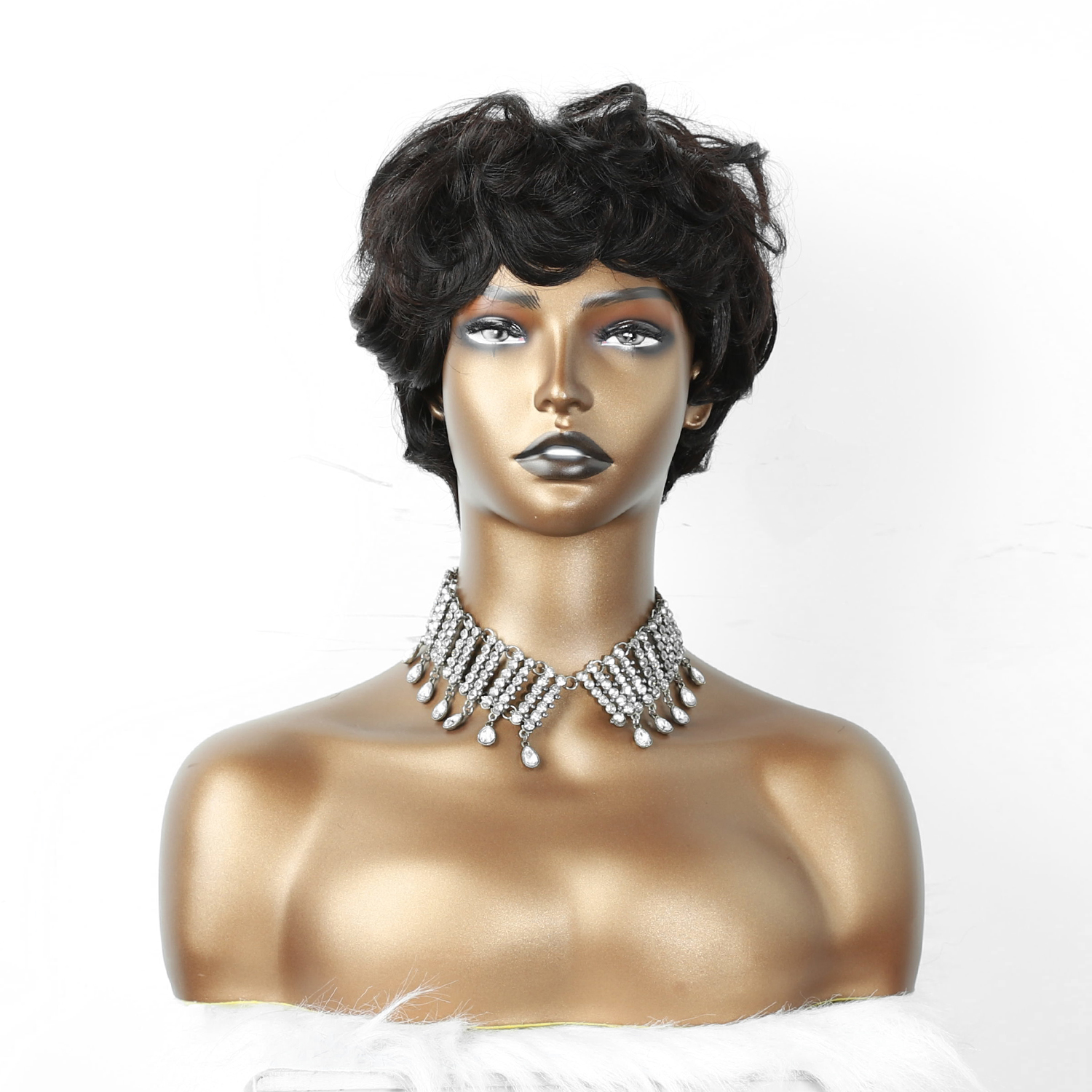  Angelbella Dd Diamond Hair New Style Short Bob Wig Factory Price Natural Wave Kinky Curl Curl Styles Brasil Máquina de cabello hecha para mujeres negras para mujeres negras