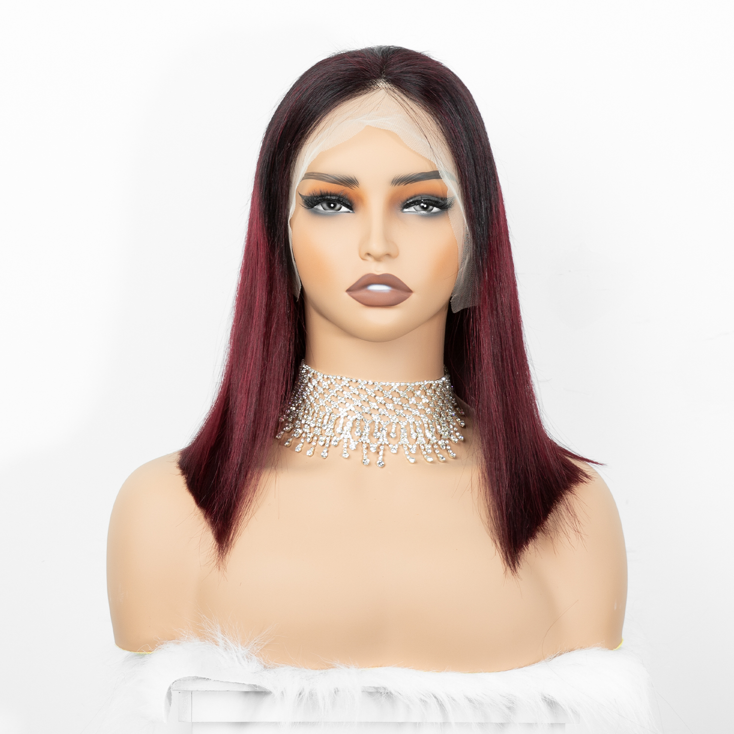  Angelbella DD Diamond Hair al por mayor de encaje peruano Bob Bob Pelera de cabello Humano Barato 13*4 Peluca de bob frontal frontal de encaje