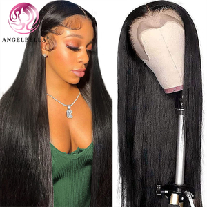 Angelbella DD Diamond Hair REAL CAILLO RENA 13X4 CABRADAS DEL CARRERA DE LACE TRANSPARENTES PARA MUJER