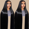 30 40 pulgadas 13x4 recta Brasileño Natural Human Human Wig 100% Virgin Lace Front Hair Wigs para mujeres negras