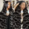 Angelbella 13x4 30 pulgadas de ropa y go Greuns Body Body Wave Brazilian Human Lace Wigs HD Lace de encaje Peluces delanteros para mujeres negras