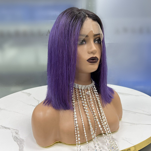 Peluca de ombre púrpura pelucas coloridas para niñas longitudes de hombro de los hombros sintéticos pelucas de fiesta de cosplay para mujeres