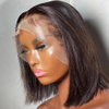 Bob Wig Lace Front Brazilian Human Hair Wigs for Black Women Preplusted Short Natural 13x4 HD Retraso Cierre frontal completo Peluca