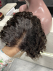 Angelbella encaje ola de agua frontal pelucas bobs cabello humano