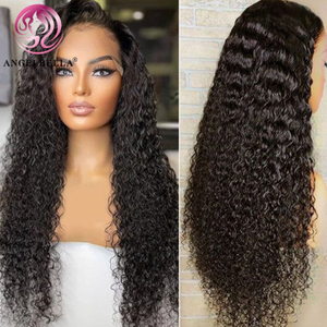  Angelbella Dd Diamond Hair Brasil Virgen Human Human Hair Jerry Curly HD Laces delanteros para mujeres negras