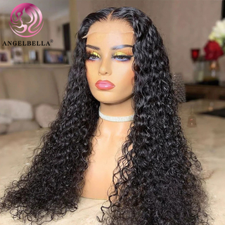 Angelbella DD Diamond Hair Wave Real Hair HD 13x4 Lace de encaje de encaje a la oreja Peluces delanteros