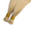 100% crudo Virgin Human Human I-Tip Extensiones Cutícula Alineada Buzo Recto I-Tip Cabello Al por mayor