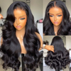 30 pulgadas 180% Densidad Brasileño Remy Cabello Remy 13x4 peluca frontal de encaje